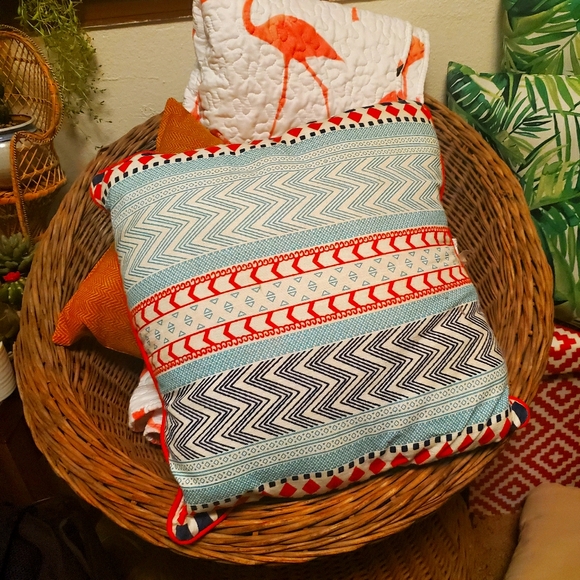 Other - Aztec Orange Throw Pillow